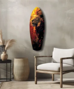 ksrf 2047 e trots van de leeuw surfboard glasschilderij