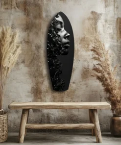 ksrf 2055 c grafiet surfboard glasschilderij
