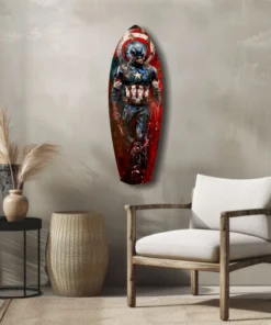 ksrf 2058 e kapitein surfboard glasschilderij