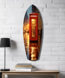 ksrf 2061 d telefooncel surfboard glasschilderij
