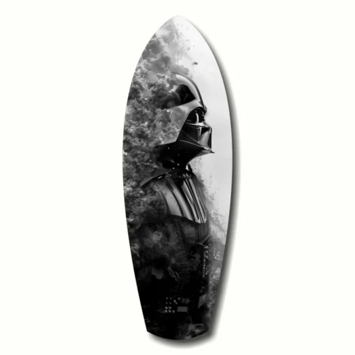ksrf 2064 b dark force surfboard glasschilderij