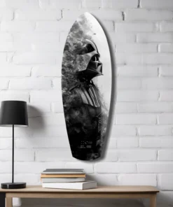 ksrf 2064 d dark force surfboard glasschilderij