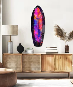 ksrf 2078 a vogelveren surfboard glasschilderij