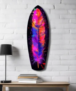 ksrf 2078 d vogelveren surfboard glasschilderij