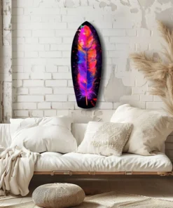 ksrf 2078 f vogelveren surfboard glasschilderij