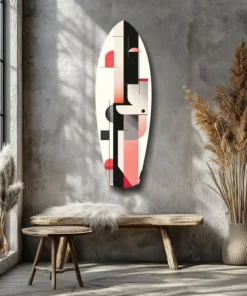 Moderne Golf Surfboard Glasschilderij - Afbeelding 5