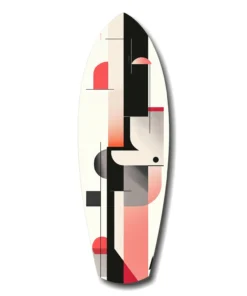 Moderne Golf Surfboard Glasschilderij