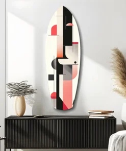 Moderne Golf Surfboard Glasschilderij - Afbeelding 3