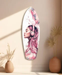 Alternative view of Dreamwave Beats Surfboard Glasschilderij