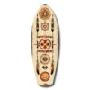 srf 1008 b aztech patronen surfboard glasschilderij