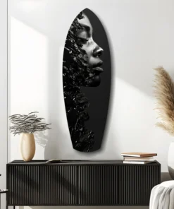 srf 2055 d grafiet surfboard glasschilderij