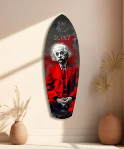 srf 2069 e are you sure surfboard glasschilderij