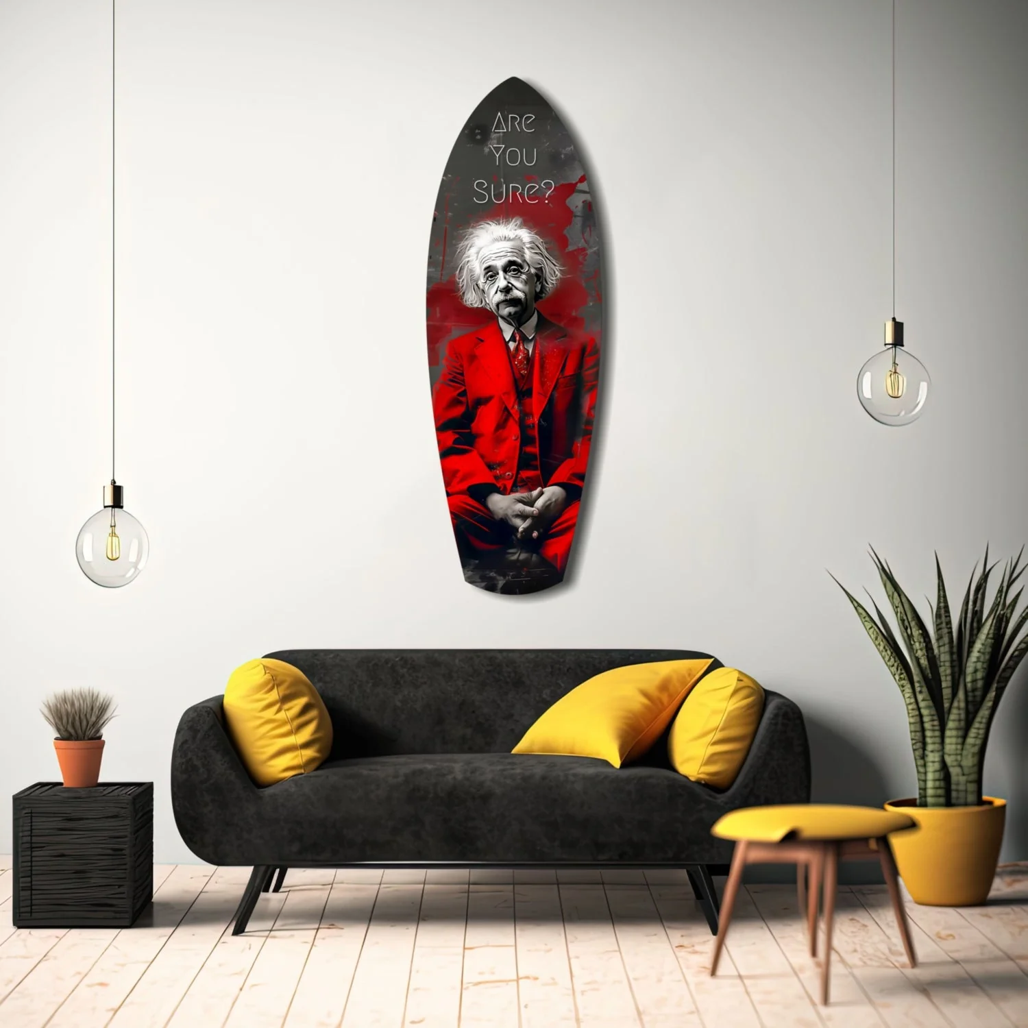 srf 2069 f are you sure surfboard glasschilderij