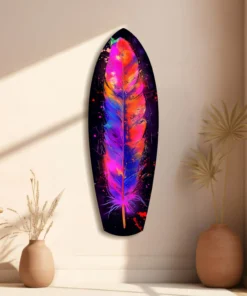 srf 2078 e vogelveren surfboard glasschilderij