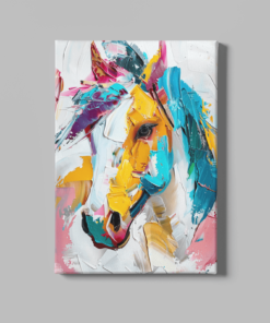Paard Portret Canvas Schilderij