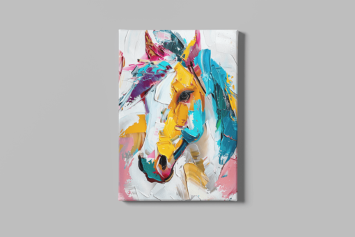 ALIVA 1458 paard portret olieverf canvas schilderij