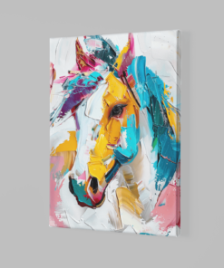 Alternative view of Paard Portret Canvas Schilderij