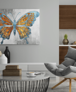 ALIVA 1459 vlinder canvas schilderijen b