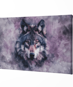 ALIVA 1463 wilde dier wolf canvas schilderij a