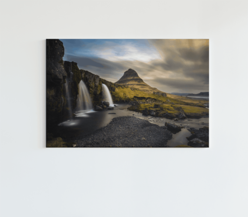 ALIVA 1464 waterval en berg canvas schilderij