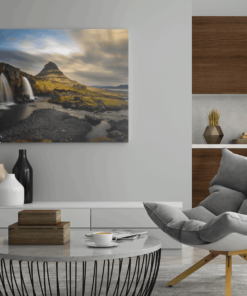 ALIVA 1464 waterval en berg canvas schilderij b