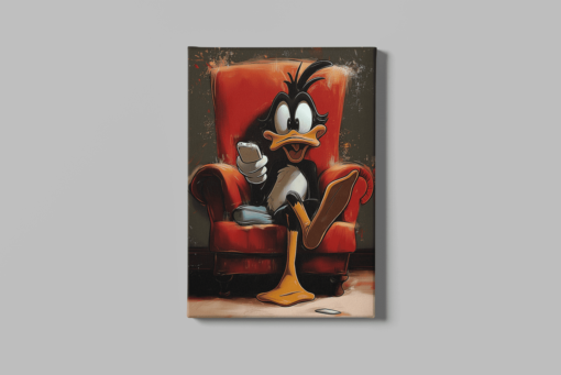 ALIVA 1467 daffy duck canvas schilderij