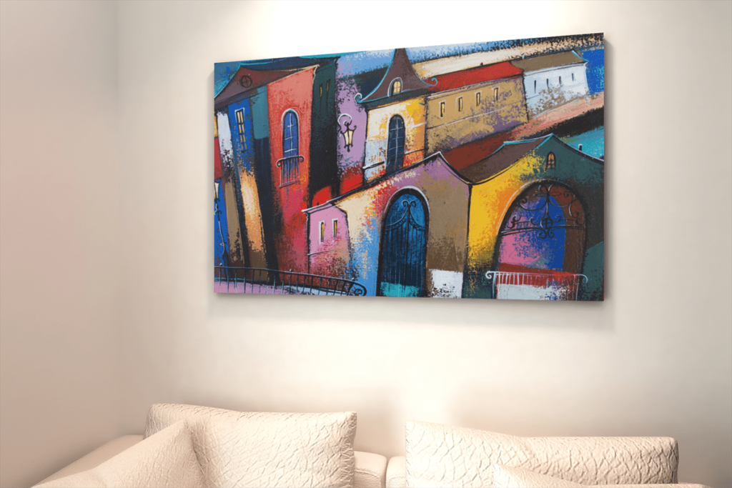 Sprookjeshuizen Canvas Schilderij