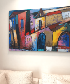 Sprookjeshuizen Canvas Schilderij