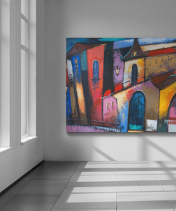 ALIVA 1468 sprookjeshuizen canvas schilderij c