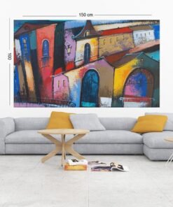 ALIVA 1468 sprookjeshuizen canvas schilderij g