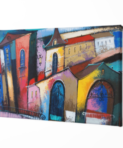 ALIVA 1468 sprookjeshuizen canvas schilderij s