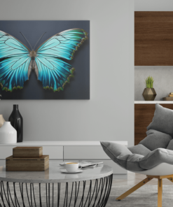 ALIVA 1469 vlinder canvas schilderij b