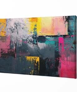 ALIVA 1470 abstracte kunst kleurrijke schilderij a