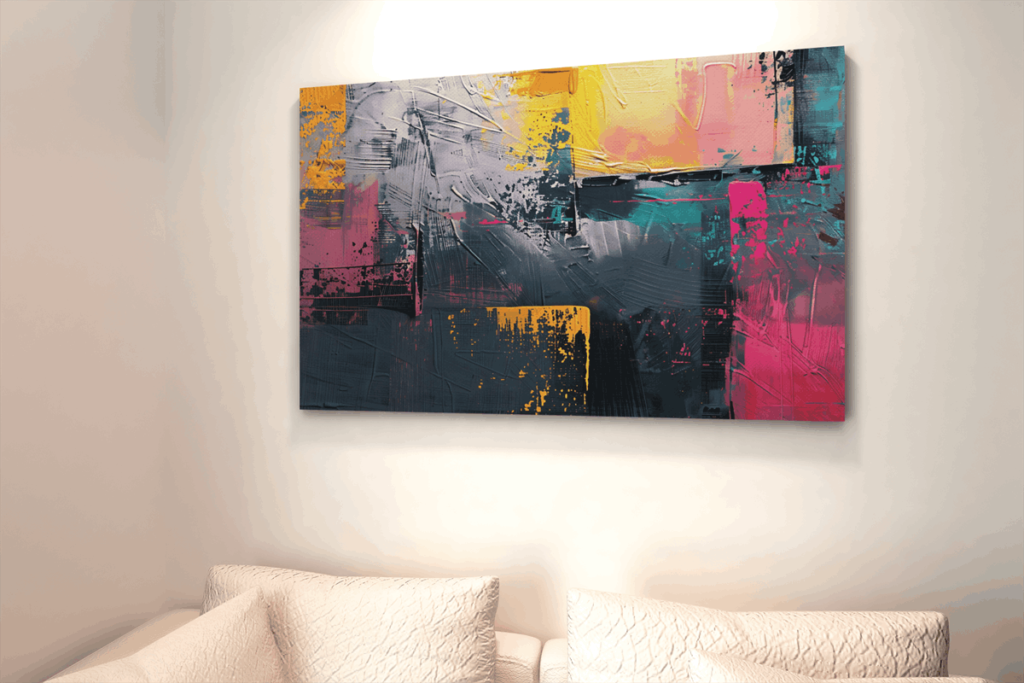 Abstracte kunst Kleurrijke Schilderij
