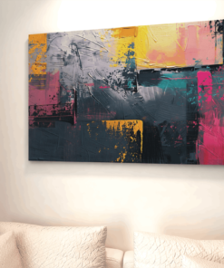 Abstracte kunst Kleurrijke Schilderij