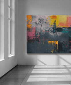 ALIVA 1470 abstracte kunst kleurrijke schilderij d