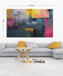 ALIVA 1470 abstracte kunst kleurrijke schilderij f