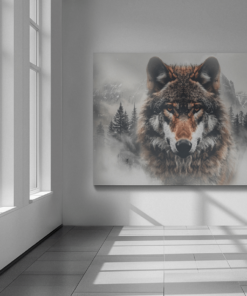 ALIVA 1471 wilde dier wolf schilderij d min 11zon