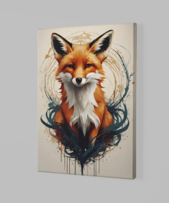Alternative view of Dieren Canvas Schilderij Vos