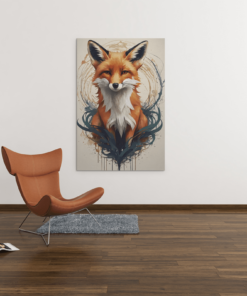 Dieren Canvas Schilderij Vos - Afbeelding 5