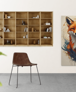 Dieren Canvas Schilderij Vos - Afbeelding 6