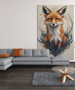 Dieren Canvas Schilderij Vos - Afbeelding 7