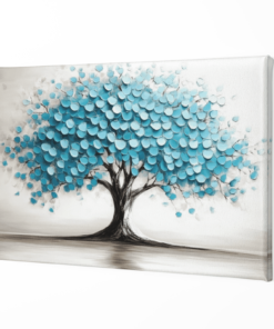 ALIVA 1476 canvas schilderij levensboom blauw d