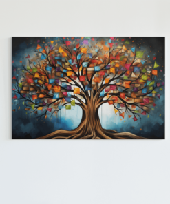 Levensboom Kleurrijke Schilderij