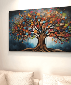 Levensboom Kleurrijke Schilderij
