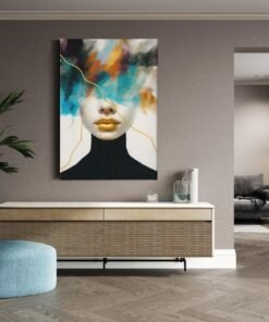 moderne-kunst-vrouw-abstract-schilderij-b