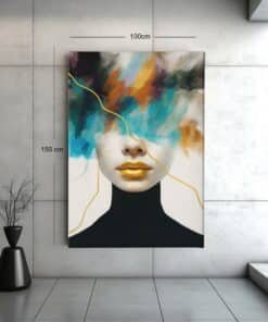 ALIVA 1479 moderne kunst vrouw abstract schilderij d