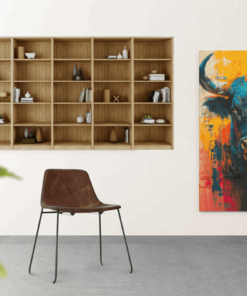 ALIVA 1481 canvas schilderij stier dieren d