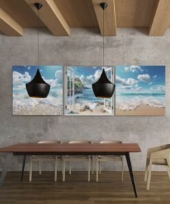 OLIVA 1025 landschappen drieluik canvas schilderij a