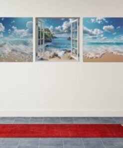 Landschappen Drieluik Canvas Schilderij